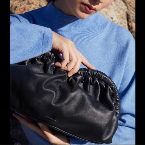 LARGE Mansur Gavriel Cloud Clutch Bag- Mint - Picture 15 of 15